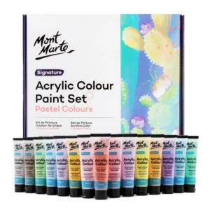Mont Marte Acrylic Colour Pastel Paint Set Signature 36pc x 36ml