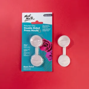 Mont Marte Polymer Clay Double Sided Press Mould Signature - Rose Petal