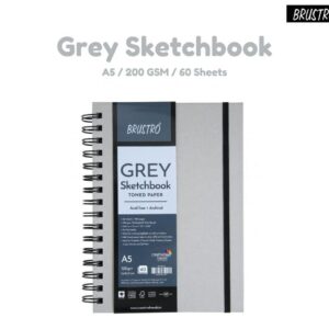 Brustro Grey Sketchbook A5