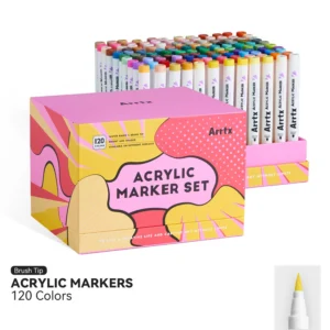 Arrtx 120 Anime Colors Acrylic Markers Brush Tip Paint Pens 120A