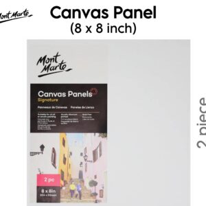 Mont Marte Canvas Panel - 8x8 inch (2pc Pack)