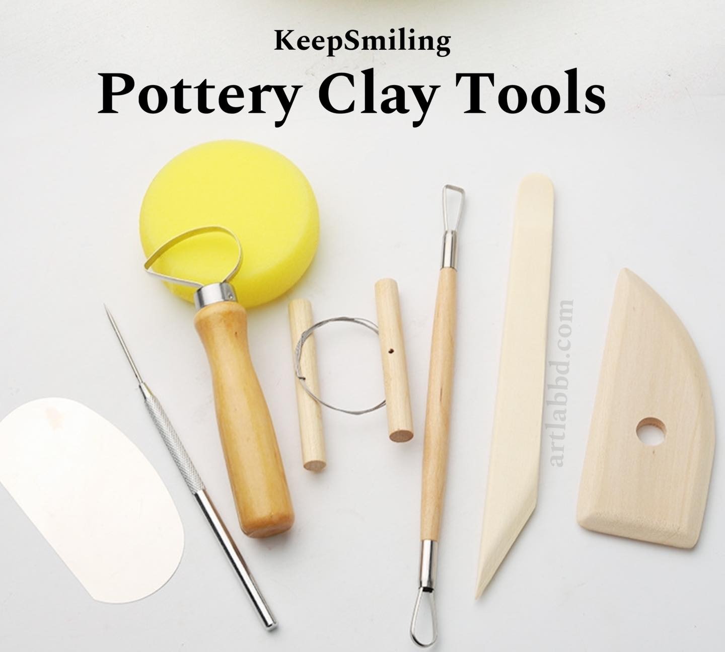 Keep Smiling Pottery Tools (8pc)