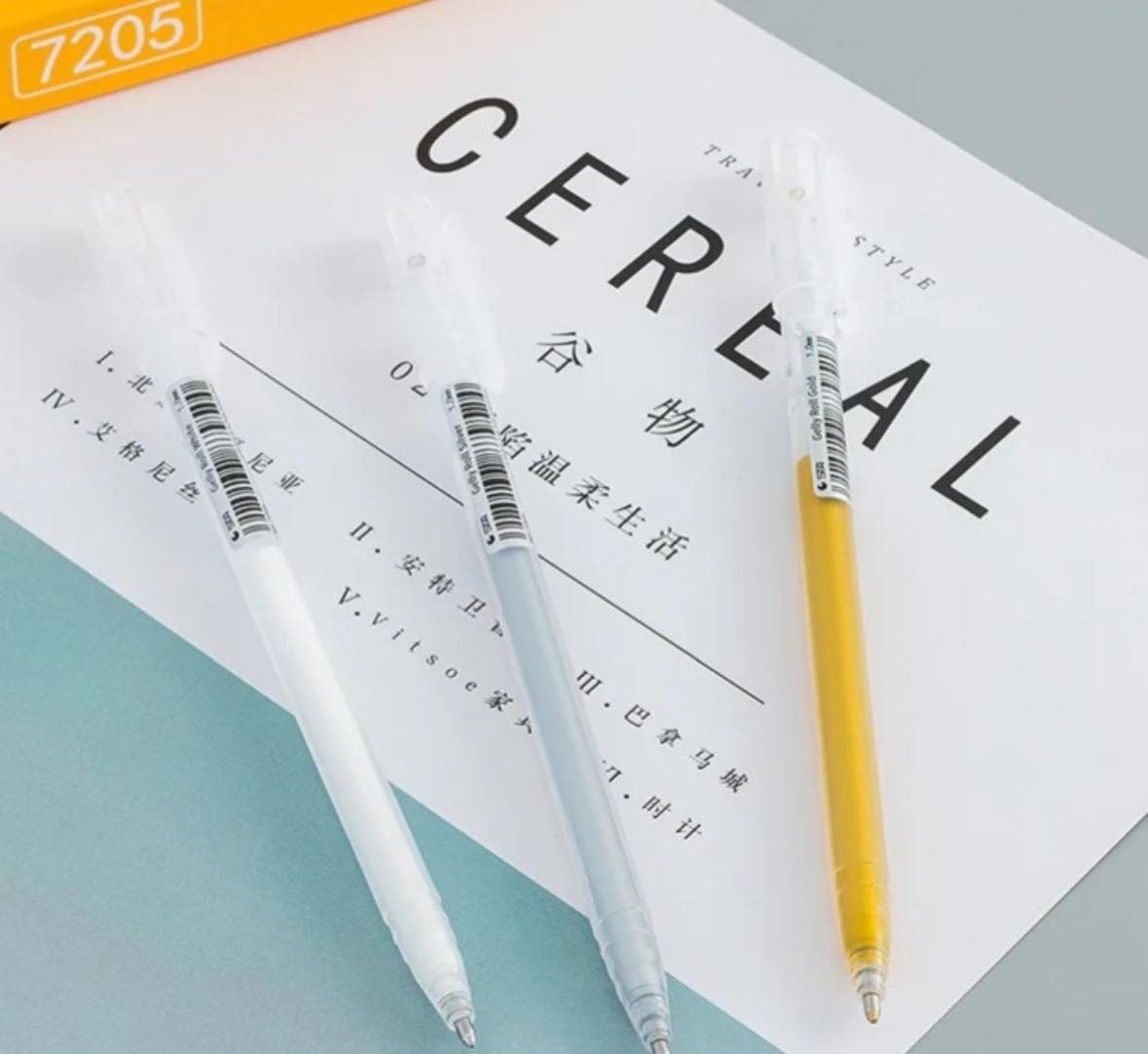 STA Gelly Roll Pen (White/Gold/Silver) - Image 5