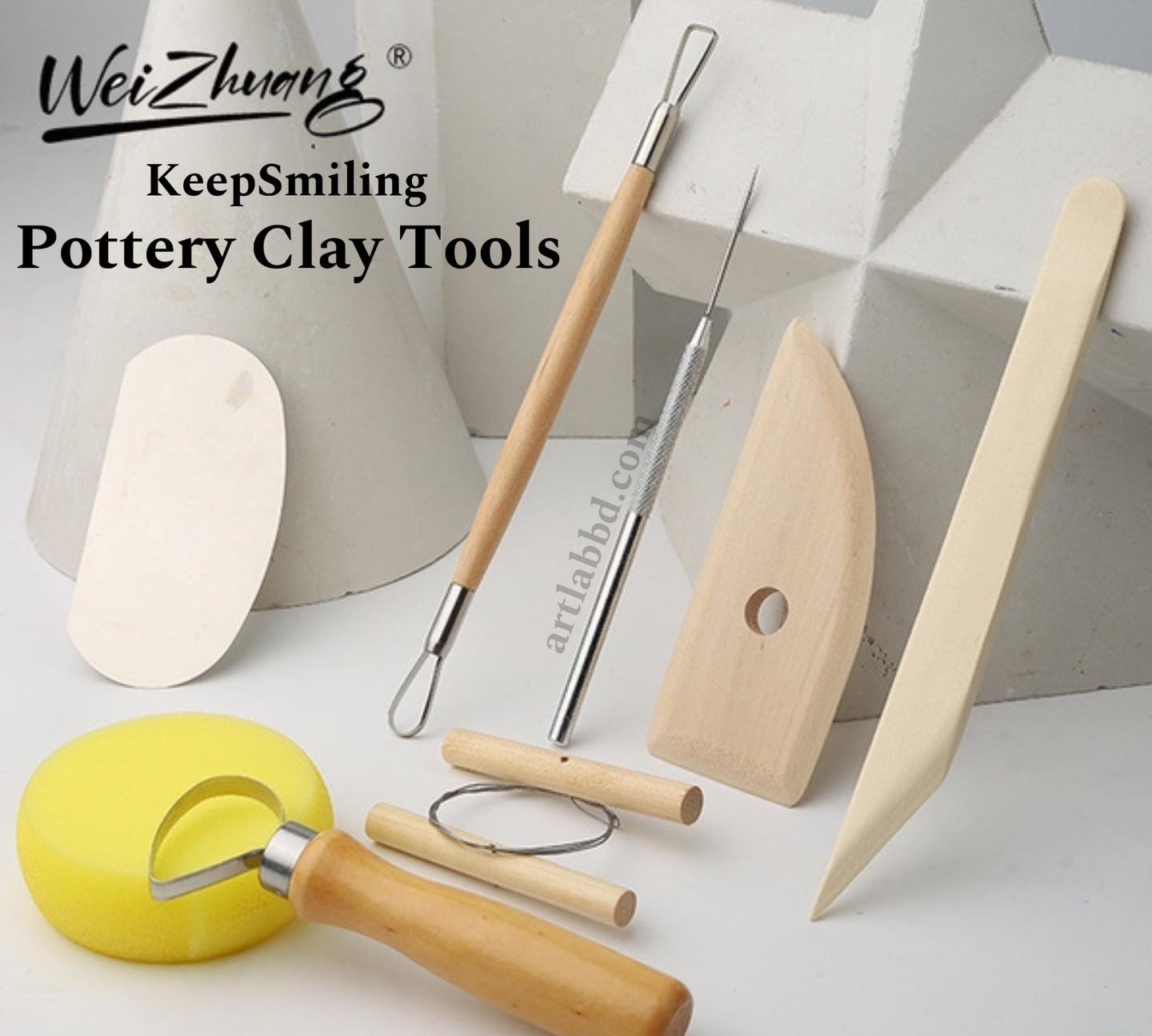 Keep Smiling Pottery Tools (8pc) - Image 4