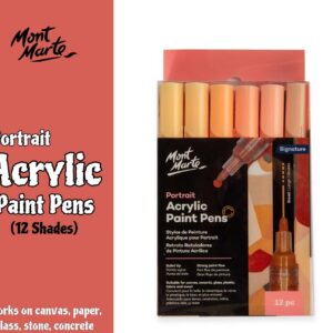 Portrait Acrylic Paint Pens (12 shades)