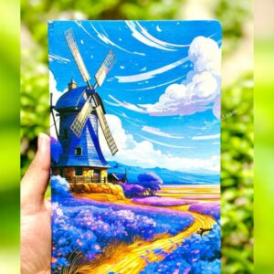 Art Lab Bullet Journal – Wind Turbine (Square Grid Sheets)