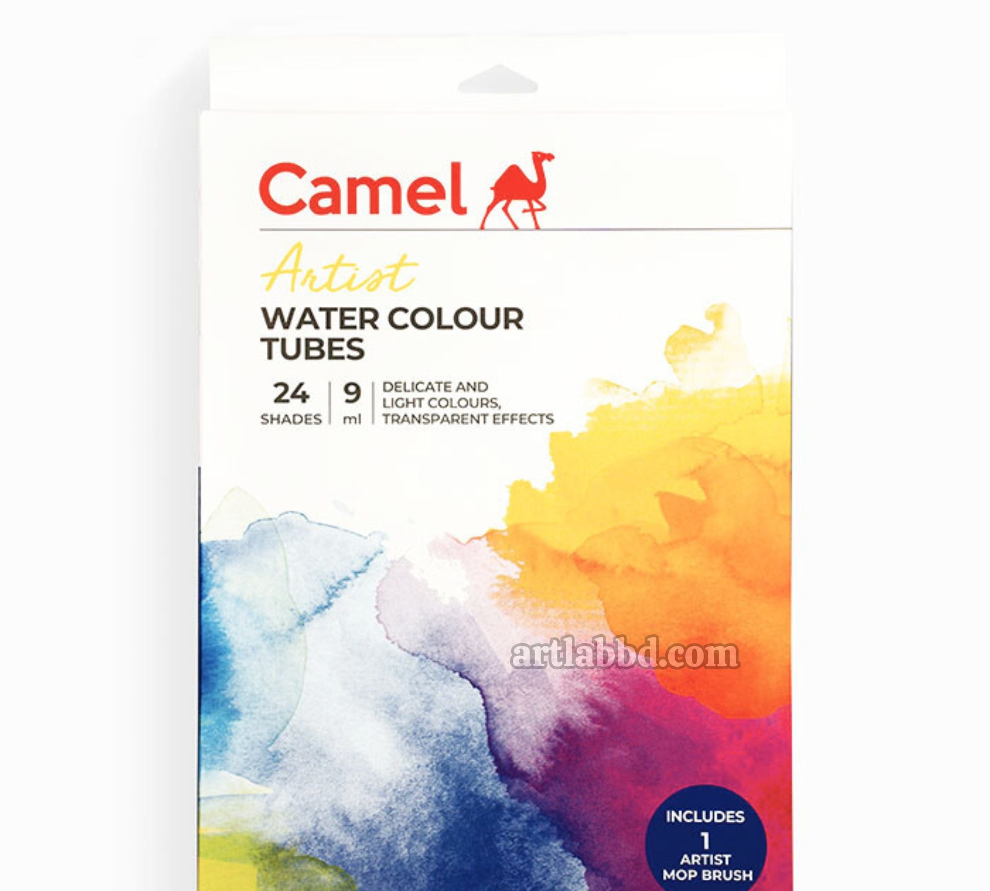 Camel Artist Watercolor 24 Shades 9ml + 1 Mop Brush