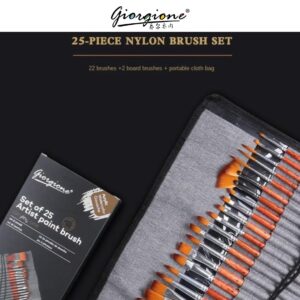 Giorgione 25pc Nylon Brush Set