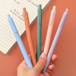 Morandi Gel Pens 0.5mm (Black Ink) - 5pc Pack