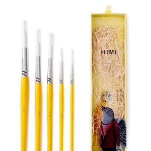 Himi Paint Brushes 5pc (Yellow)