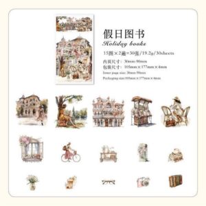 Sugar Poetry Life Sticker - Holiday Books