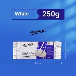Mont Marte Air Hardening Modelling Clay 250g - White