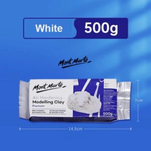 Mont Marte Air Hardening Modelling Clay 500g - White