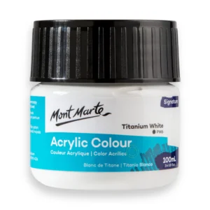 Mont Marte Acrylic Colour Paint Signature 100ml - Titanium White