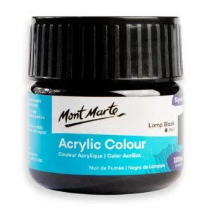 Mont Marte Acrylic Colour Paint Signature 100ml - Lamp Black