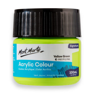 Mont Marte Acrylic Colour Paint Signature 100ml - Yellow Green