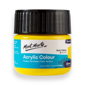 Mont Marte Acrylic Colour Paint Signature 100ml - Pale Yellow