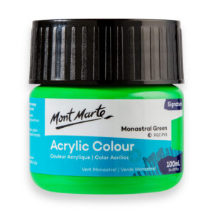Mont Marte Acrylic Colour Paint 100ml – Monastral Green
