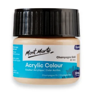 Mont Marte Acrylic Colour Paint Signature 100ml – Champagne Gold