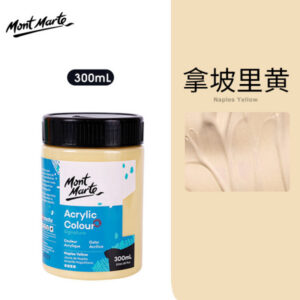 Mont Marte Acrylic Colour Paint Signature 300ml – Naples Yellow