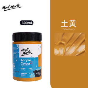 Mont Marte Acrylic Colour Paint Signature 300ml – Yellow Ochre