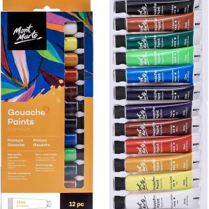 Mont Marte Gouache Paints Set Signature 12pc x 12ml