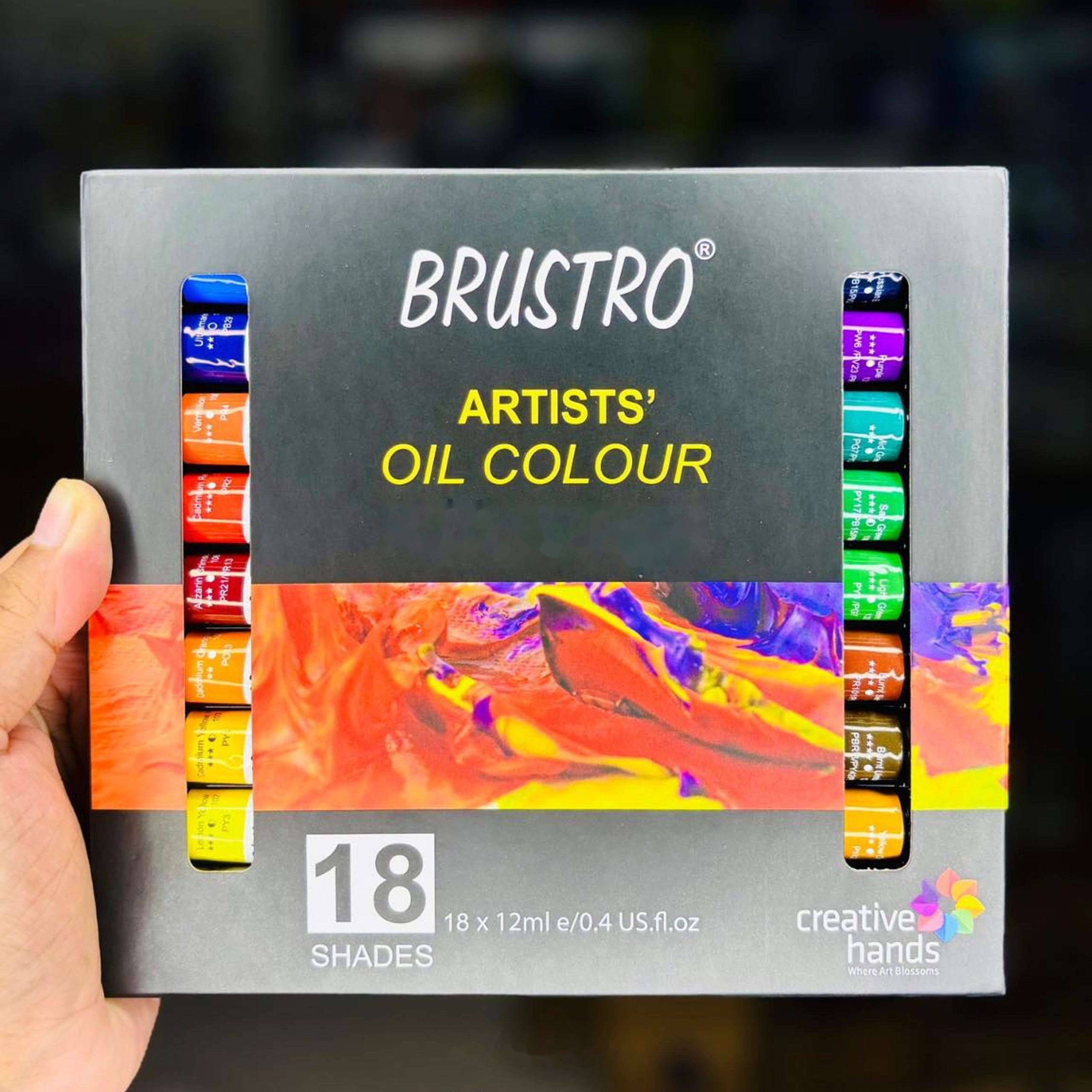 BRUSTRO Artists’ Oil Colour Set (18 Colours x 12ml) - image 3