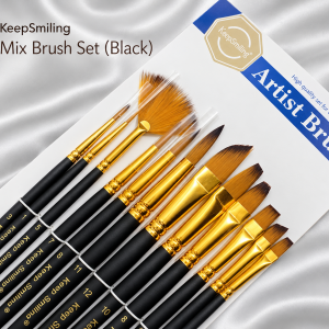 Keep Smiling Mix Brush Set (Black)