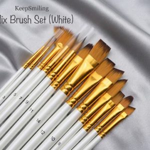 Keep Smiling Mix Brush Set (White)