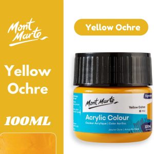 Mont Marte Acrylic Colour Paint Signature 100ml – Yellow Ochre