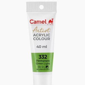 Camel Artist Acrylic 40ml –  Permanent Green Light