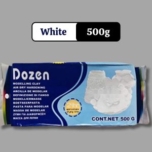 Dozen Air Hardening Modelling Clay 500g – White